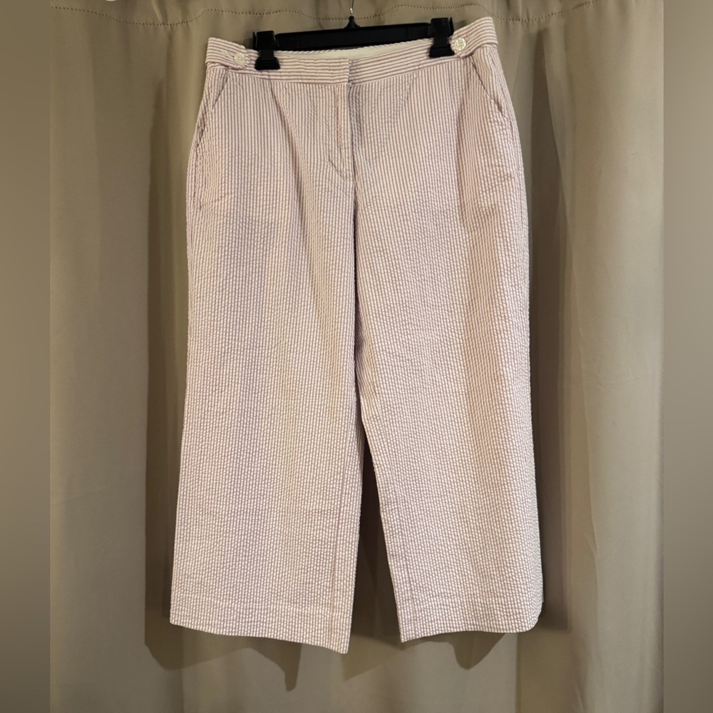 Isaac Mizrahi Cream Wide Leg Pants